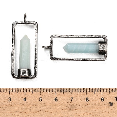 Natural Flower Amazonite Pendants GG-CBACC2B-06AS-03-1
