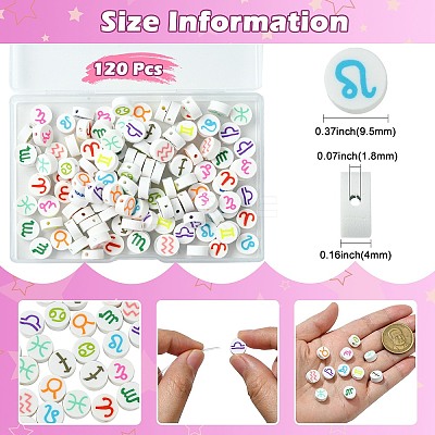 120Pcs 12 Styles Handmade Polymer Clay Beads CLAY-CJ0001-83-1