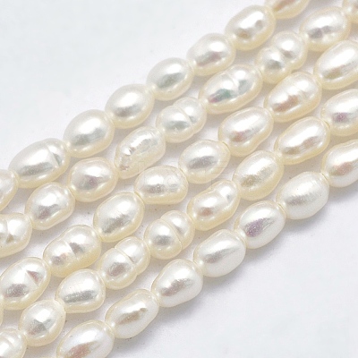 Natural Cultured Freshwater Pearl Beads Strands PEAR-F007-83-1