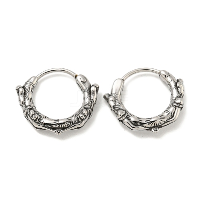 316 Surgical Stainless Steel Hoop Earrings EJEW-D096-12AS-21-1