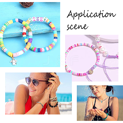 Handmade Polymer Clay Beads CLAY-FH0001-02B-01-1