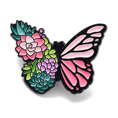 Flower Animals Alloy Enamel Pin Brooches JEWB-C029-01A-EB-1