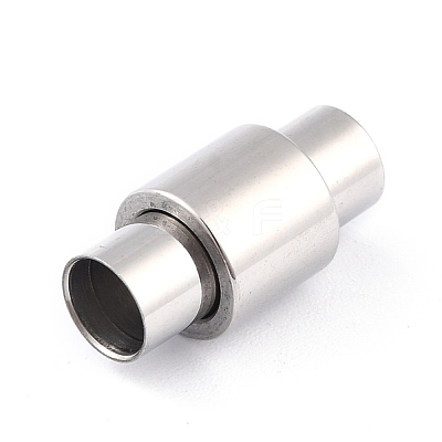 Tarnish Resistant 304 Stainless Steel Magnetic Clasps with Glue-in Ends STAS-F276-04P-1