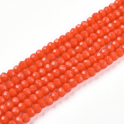 Opaque Solid Color Imitation Jade Glass Beads Strands LS-EGLA-A044-P1mm-D03-1