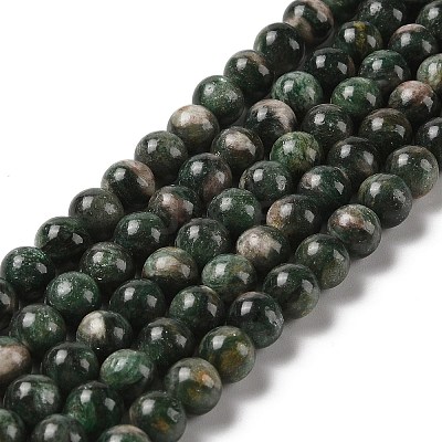 Natural Green Quartz Round Beads Strands G-Q171-D02-02-1