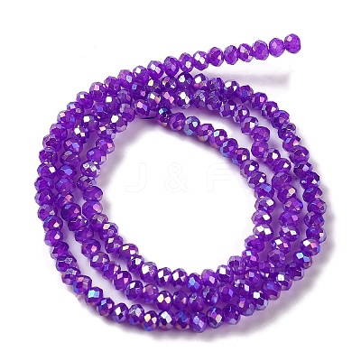 Baking Electroplate Glass Beads Strands LS-DGLA-A039-J2MM-B05-1