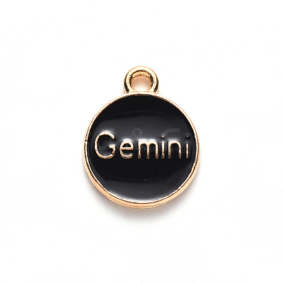 Alloy Enamel Pendants X-ENAM-S124-01A-08I-1