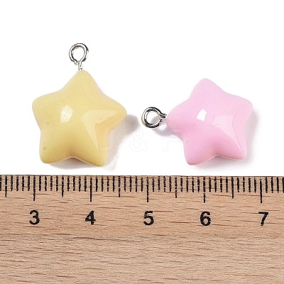 Opaque Resin Pendants X-RESI-H162-07P-02-1
