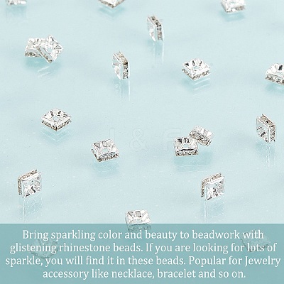 Rhinestone Spacer Beads X-RSB071NF-01S-1