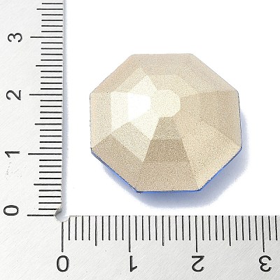 Faceted Glass Rhinestone Cabochons GGLA-C032-05D-1