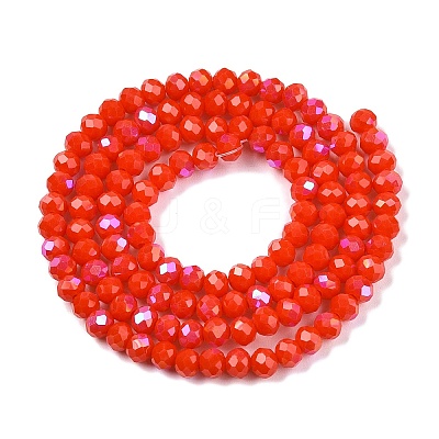 Electroplate Opaque Solid Color Glass Beads Strands LS-EGLA-A044-P6mm-L03-1