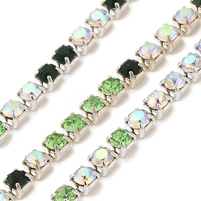 Rhinestone and Iron Cup Chain CH-A007-01J-1