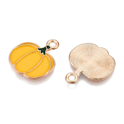 Thanksgiving Day Theme Alloy Enamel Pendants X1-ENAM-T020-35O-1