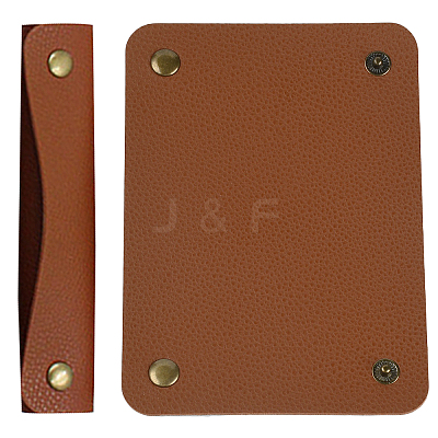 2Pcs PU Imitation Leather Bag Strap Protective Jacket FIND-GF0001-62B-1