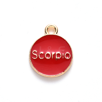 Alloy Enamel Pendants ENAM-S124-01B-07L-1