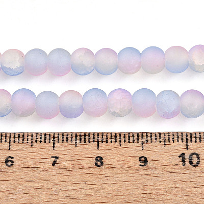 Crackle Glass Beads LS-X1-GLAA-N009-6mm-04-1