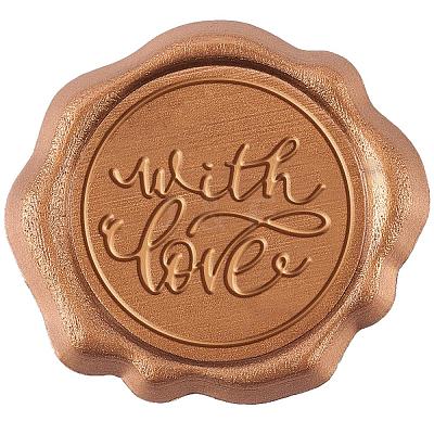 50Pcs Adhesive Wax Stamp Stickers DIY-CP0005-82F-1