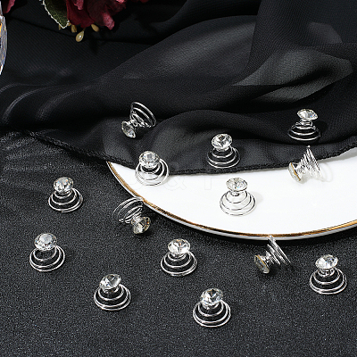 60Pcs Spiral Hair Pin Coil Iron Hair Accessories OHAR-SP0001-11-1