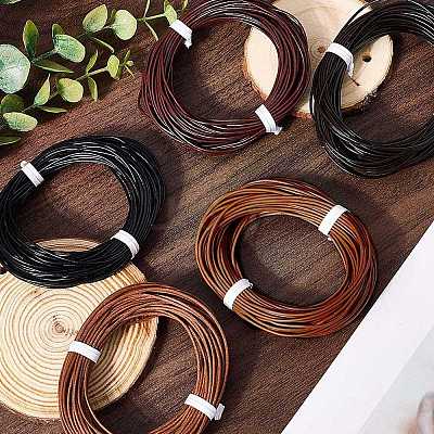 50M 5 Colors Cowhide Leather Cord WL-CL0001-09-1