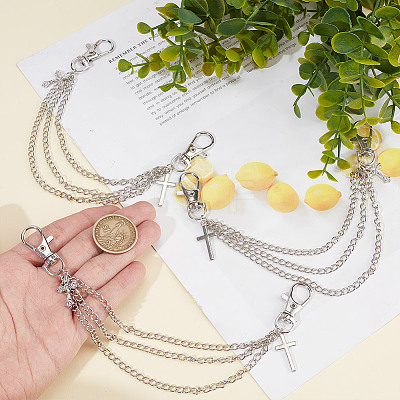 4Pcs Zinc Alloy Decorative Shoe Chain FIND-GO0003-81-1