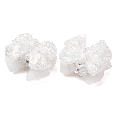 Luminous Opaque Resin & Rhinestone & Polymer Clay Beads RE-CBA1913-02L-1