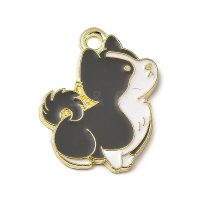 Golden Plated Alloy Enamel Pendants LS-ENAM-L049-01G-01-1