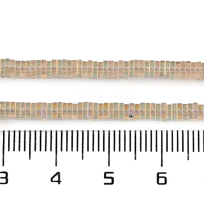Electroplate Glass Beads Strands GLAA-B023-01A-01-1
