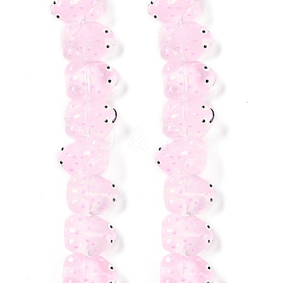Transparent Glass Enamel Beads Strands GLAA-B021-05I-1