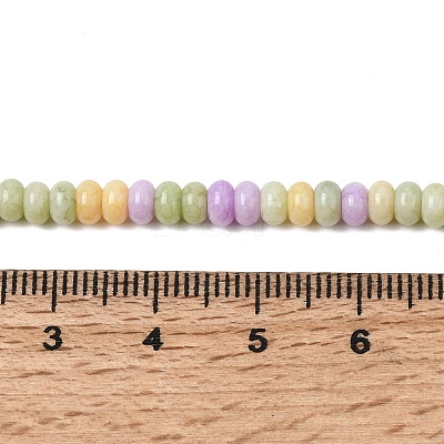 Cracked Opaque Glass Beads Strand GLAA-D306-A05-1