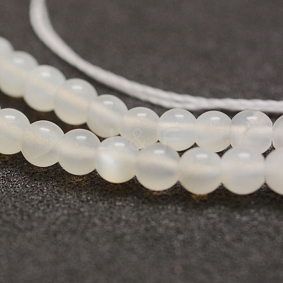 Natural White Moonstone Bead Strands G-G970-37-4mm-1