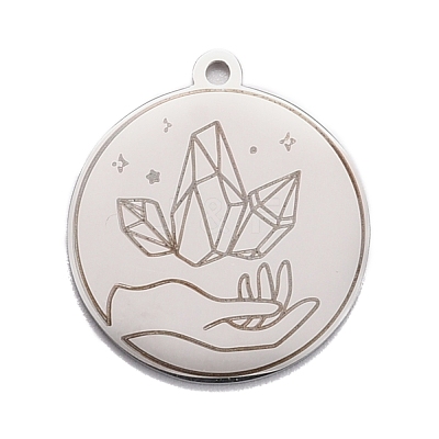 Non-Tarnish 304 Stainless Steel Pendants STAS-C032-07P-1