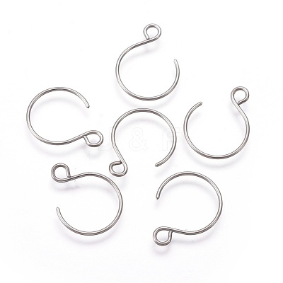 Tarnish Resistant 304 Stainless Steel Earring Hooks STAS-O119-10P-B-1