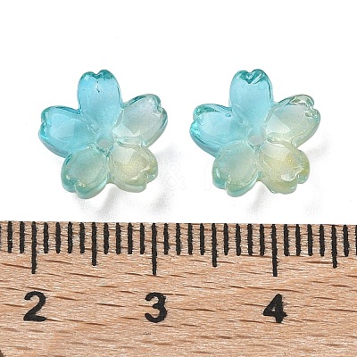 Dyed & Heated Glass Bead Caps GLAA-Z019-03O-1