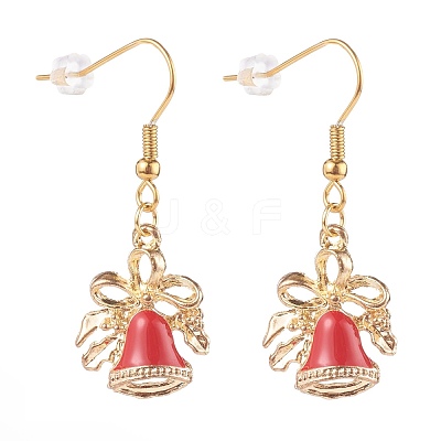 Alloy Enamel Dangle Earrings EJEW-JE04524-1