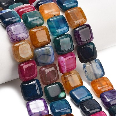 Natural Dragon Veins Agate Beads Strands GG-L001-K01-01F-1