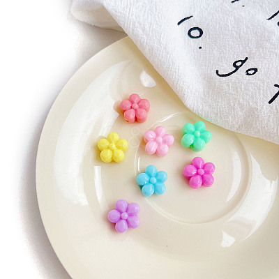 Opaque Acrylic Beads X-OACR-K008-21-1