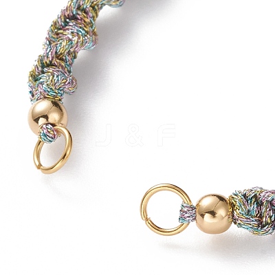 Adjustable Polyester Braided Cord Bracelet Making AJEW-JB00848-08-1