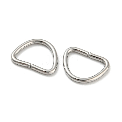 Non-Tarnish 304 Stainless Steel D Rings STAS-Z048-02B-1