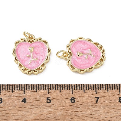 Brass & Enamel Pendants KK-CBAD360-02G-01-1