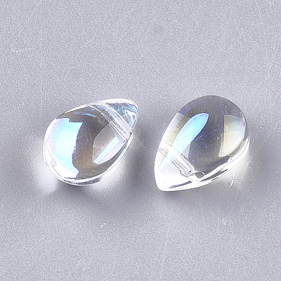 Transparent Glass Charms GGLA-S042-05A-1