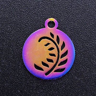 Ion Plating(IP) 201 Stainless Steel Charms STAS-Q201-JN197-1