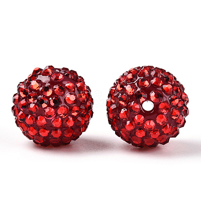 Transparent Resin Rhinestone Graduated Beads RESI-S314-18x20-05-1