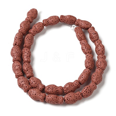 Natural Lava Rock Beads Strands G-U007-01H-1