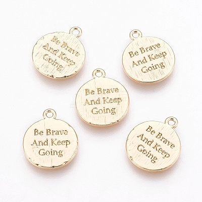 Brass Charms X-KK-T020-85G-1
