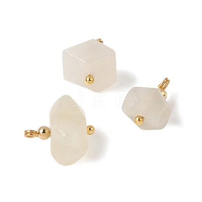 Natural White Moonstone Pendants GG-CBACE45-01G-04-1