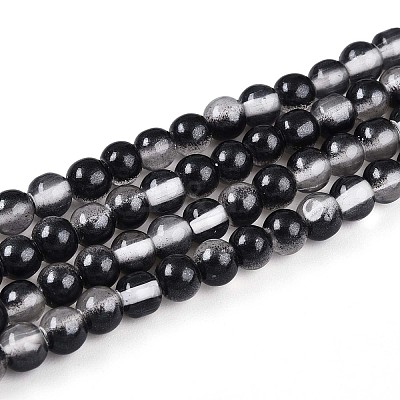 Baking Paint Transparent Glass Beads X1-DGLA-N011-4mm-10-1