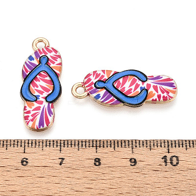 Alloy Enamel Pendants ENAM-T022-39KCG-07-1