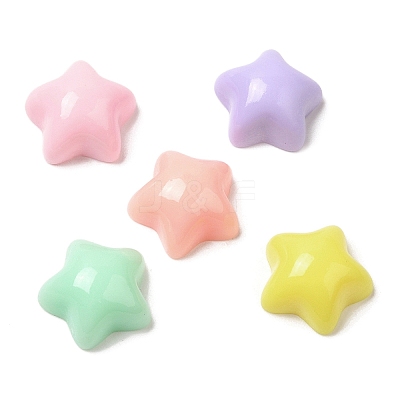 Cartoon Opaque Resin Cabochons RESI-C039-01O-1