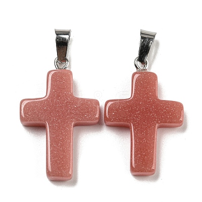 Synthetic Luminous Stone Dyed Pendants G-H308-06P-07-1