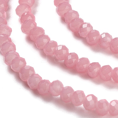 Baking Paint Imitation Jade Glass Bead Strands DGLA-A034-J2MM-A3-1